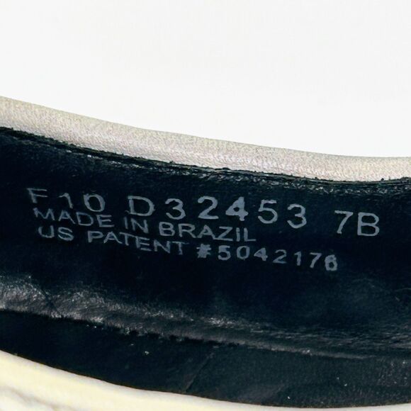 Cole Haan Woven Braided Gray Leather Ballet Flats Classic Slip On Shoes Womens 7 - Picture 11 of 13